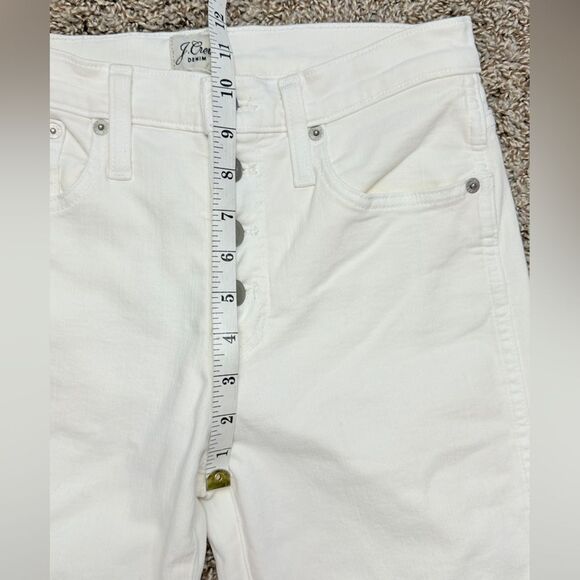 J. Crew White Button Fly Vintage Straight Jeans - Picture 3 of 7